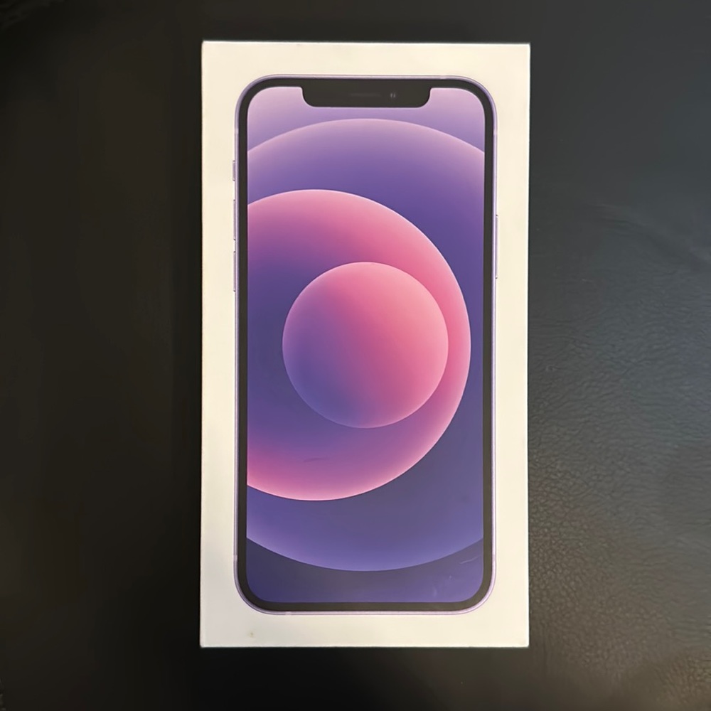 💜 Purple 128gb iPhone 12 Box (EMPTY) 💜